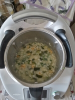 risotto con zucchine e gamberetti