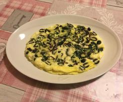 Frittata al varoma con spinaci, olive e feta