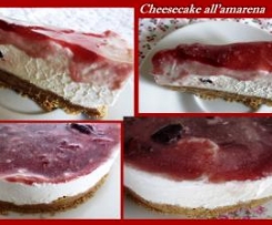 Cheesecake all'amarena (con Panna e Ricotta)