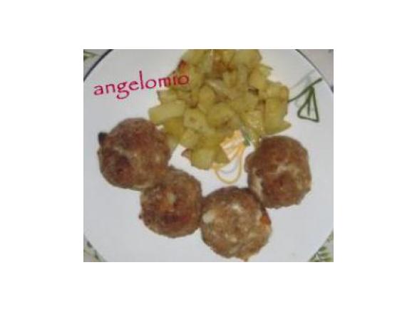 Polpettine con patate al forno