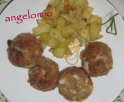 Polpettine con patate al forno