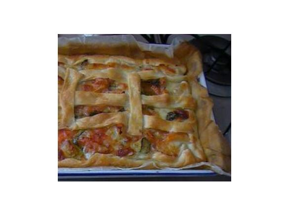 CROSTATA ESTIVA DI ZUCCHINE E MOZZARELLA