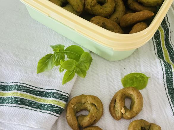 Taralli al pesto genovese