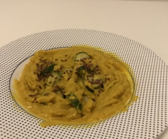 Zucchine affogate in crema di lenticchie rosse