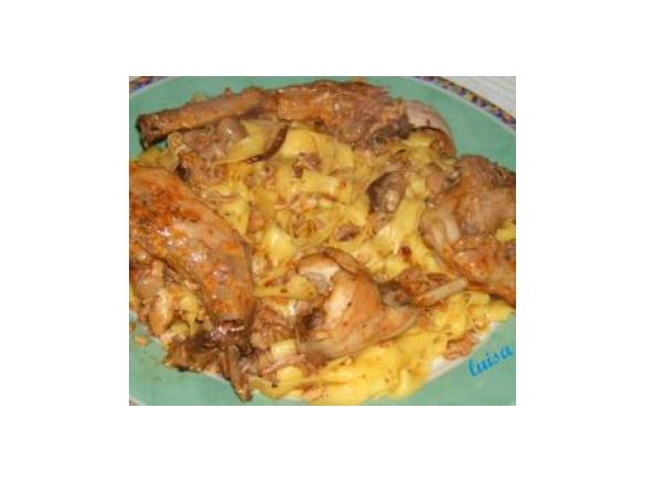 Tagliatelle al sugo di coniglio