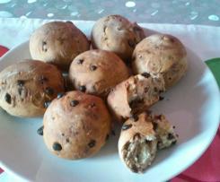 PANINI AL LATTE DI RISO CON GOCCE DI CIOCCOLATA ~ Contest cioccolato a colazione