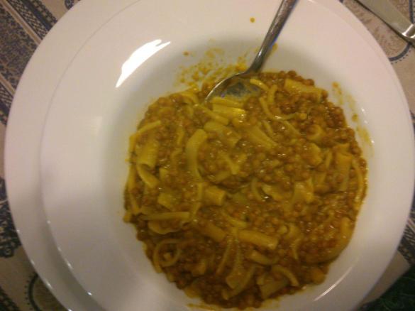 Pasta e lenticchie