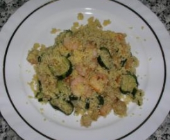 Cous cous con zucchine e gamberetti