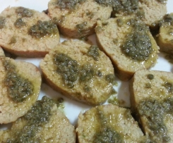 Salame di tonno con salsa ai capperi