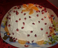 Zuccotto mandarino e melograno