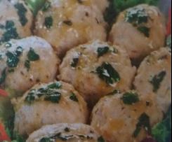 Polpette di pollo con emulsione alle erbe ricetta presa dal giornale noi....voi.... bimby