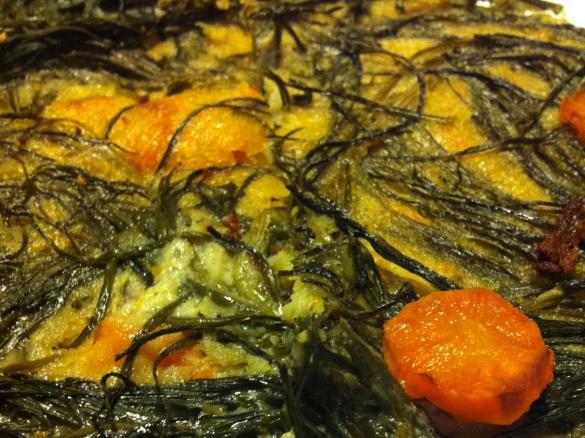 Simil farinata con agretti