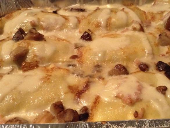 CREPES  PROSCIUTTO   E  FUNGHI PORCINI (la migliore )