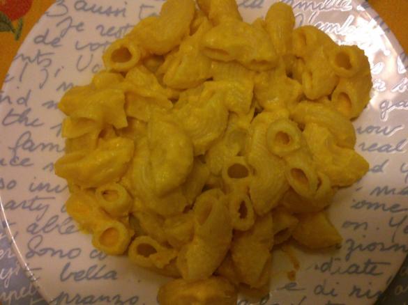 Pasta con zucca e pancetta