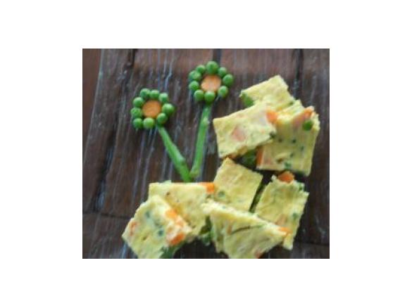 CUBETTI DI FRITTATA COLORATI