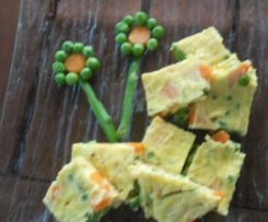 CUBETTI DI FRITTATA COLORATI