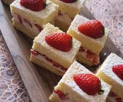 Torta paradiso alle fragole