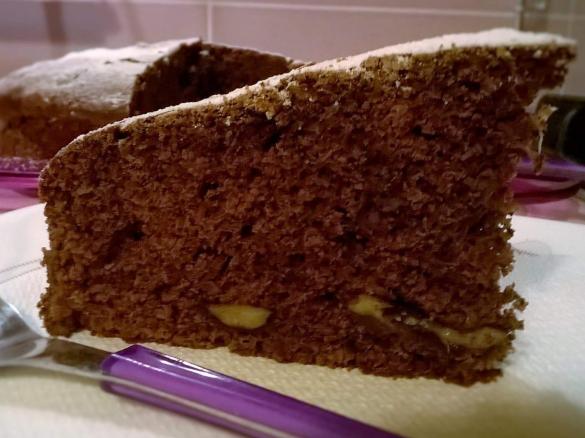 torta soffice cioccolato e banane