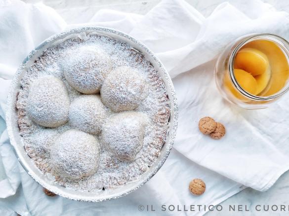 Crostata pesche e crema di amaretti (contest pesche)