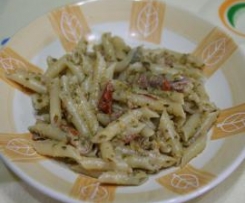 penne mezzane zucchina speck e fantasia