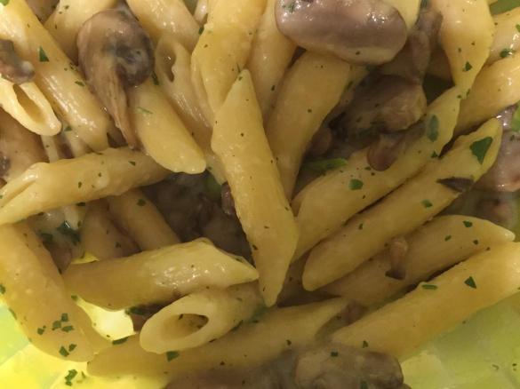 Penne Risottate ai funghi Champignon
