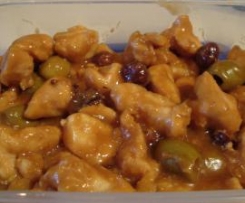 Pollo alle nocciole e olive