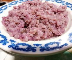 Risotto al cavolo rosso e salsiccia