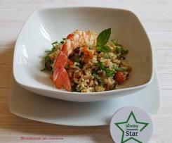 Insalata di riso e gamberoni