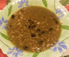 Zuppa di farro e fagioli misti