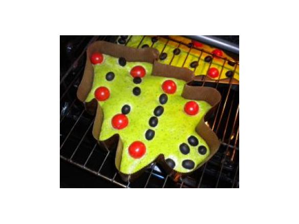 Alberello di pane agli spinaci