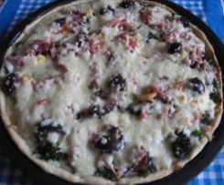 Torta rustica con broccoletti e tuma