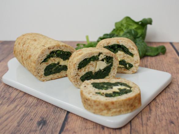 Polpettone di pollo con spinaci e feta