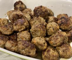 Polpettine di carne, carota e cipolla