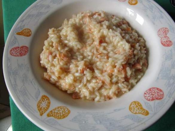 Risotto al salmone