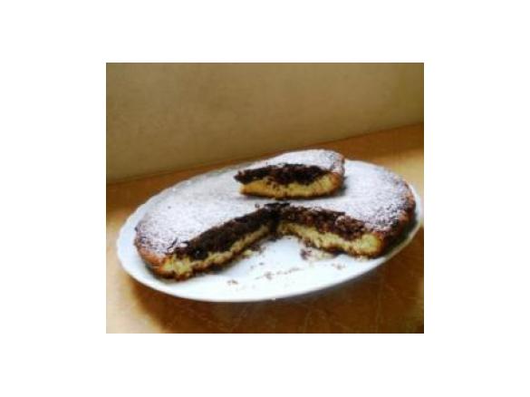 crostata di cioccolato e mandorle