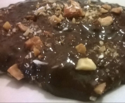 Budino di tapioca, cacao e mandorle