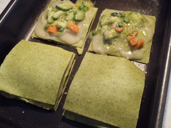 Lasagne alle verdure con besciamella all'acqua