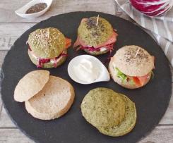 MINI HAMBURGER DI MIGLIO E SPINACI