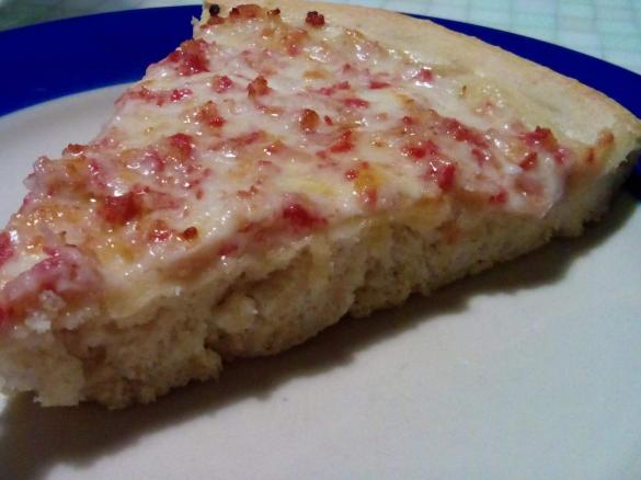 pizza cotto e mozzarella