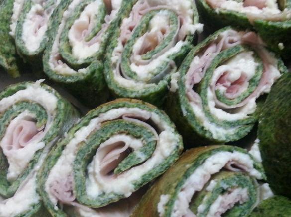 Frittatine agli spinaci ripiene