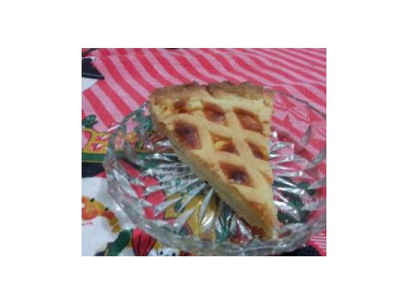 crostata di ricotta e pere