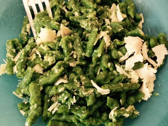 Variante di Spatzle senza glutine: con spinaci