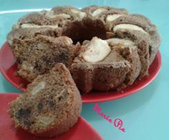 CIAMBELLA ALLE MELE AROMATIZZATA E GOCCE DI CIOCCOLATO  (contest cioccolato a colazione )