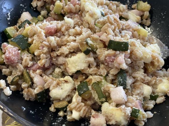 Insalata di farro con zucchine insaporite- contest lunchbox