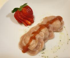 Ravioli alle fragole con gamberi, limone e aneto "Contest Pasta Ripiena"