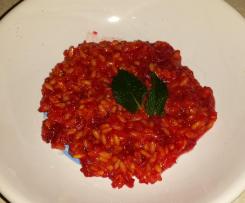 riso integrale alla barbabietola rossa