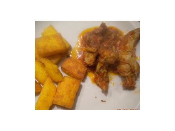 CONIGLIO 'NCIP e 'NCIAP con polenta