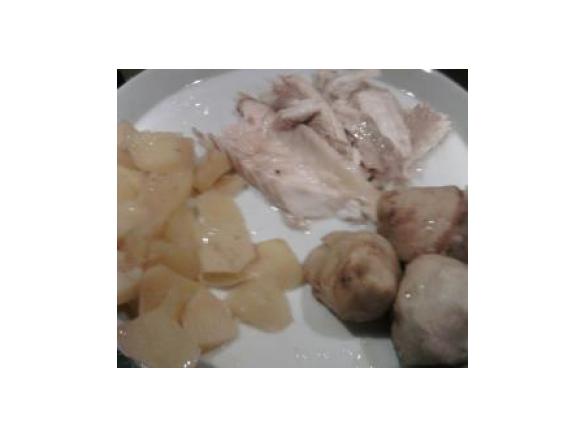 Branzino con carciofi e patate