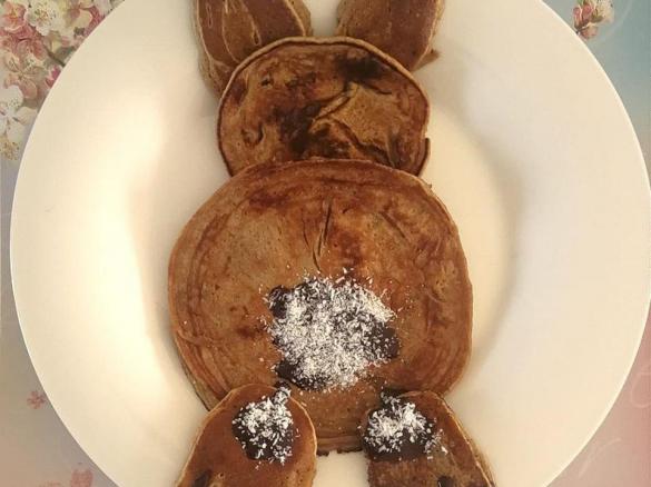 Pancake Coniglio dietetici con farina integrale e senza burro
