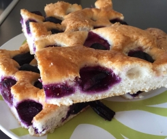 FOCACCIA DOLCE CON L'UVA SENZA GLUTINE